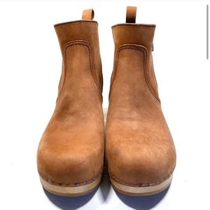 Swedish Hasbeens Shoes Zip It Emy Wooden Boot 38/8